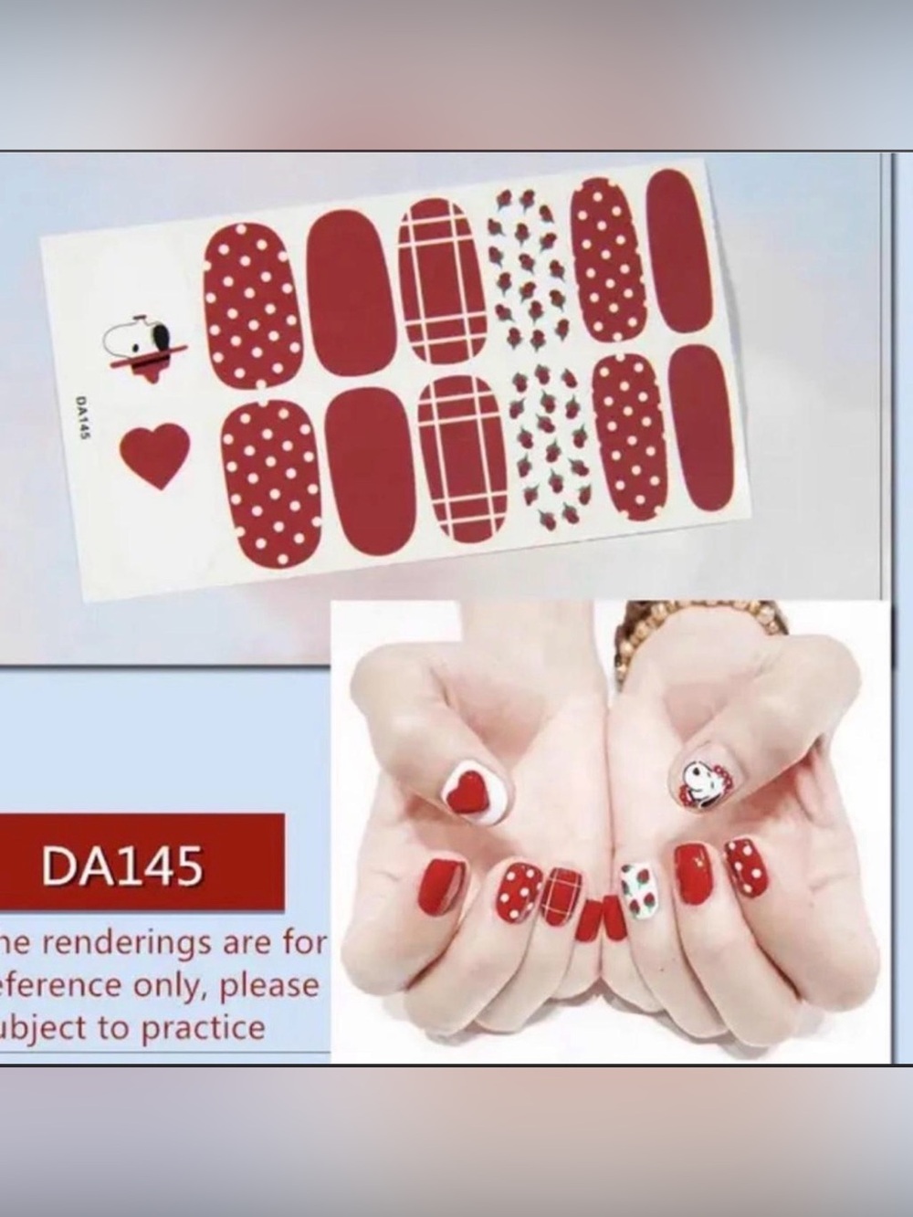 $2 Snoopy Nail wraps $2 WITH ANY $10 WITH ANY $10 ORDER OR MORE